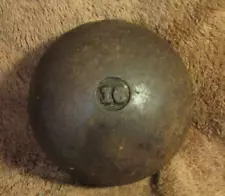 Antique 16 lb pound shot put vintage cast iron ball track and field