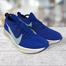 Nike Vaporfly 4% Flyknit Men's Size 13 Deep Royal Blue AJ3857-400 Racing Shoes