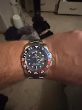 Rolex GMT-Master II 126719BLRO Silver Oyster Bracelet with Blue and Red Bezel