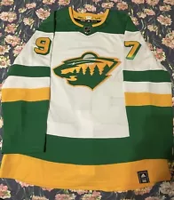 Minnesota Wild Adidas Reverse Retro Jersey Sz 42 Kaprizov