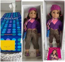 American Girl 18" MARISOL Doll in Box w/ Book, Wearing Meet Outfit EUC