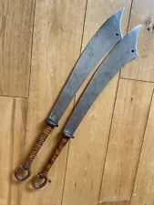 Antique Old Vietnamese 19th Century Swords pair