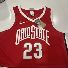 Nike Dri-Fit Ohio State Buckeyes Men’s Basketball Jersey XL Lebron James #23