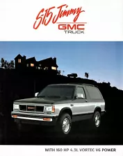 1989 GMC S-15 Jimmy Sierra High Sierra Gypsy Timber-Line Truck Sales Brochure