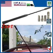 2set 9" Car Antenna Auto AM/FM Radio Antena Roof Mast For Toyota Long Whip Style (For: 1987 Toyota Van)