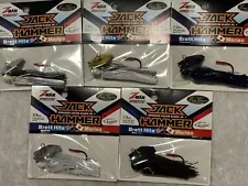 LOT OF (5) Z-Man/Evergreen Jack Hammer Chatterbait MIXED COLORS SHOWN NIP.