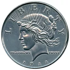 1922 peace dollar for sale