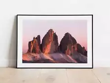 Tre Cime Di Lavaredo Wall Art | Mountain Photography For Sale, Northern Italy