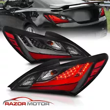 For 2010-2016 Hyundai Genesis Coupe Black LED Taillights Pairs