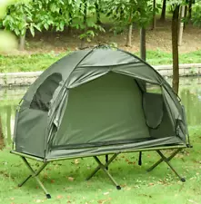 SALE! Outdoor 1-person Folding Tent Elevated Camping Cot w/ Carry Bag for Hiking