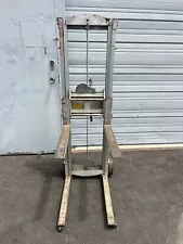 Genie Handy Lift Hand Cranked Fork Lift Dolly Truck