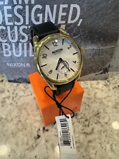 NWT Nixon C39 Leather Watch With Box! Horween Leather Band!