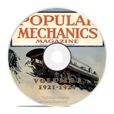 Vintage Popular Mechanics Magazine, Volume 3 DVD, 1921-1924, 44 issues, V13