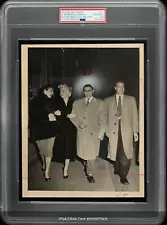 1955 Marilyn Monroe Joe & Dom DiMaggio Photograph PSA Type 1 Original Photo RARE