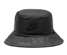 Nike NSW Sportswear Apex Reversible Bucket Hat Black Sherpa Oreo FJ8690 010 sz L