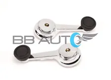 2 INSIDE MANUAL WINDOW CRANK HANDLES CHROME FOR JEEP WRANGLER CHEROKEE CJ5 CJ7