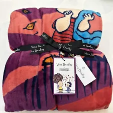 NWT Vera Bradley x Peanuts Fall For Peanuts Plush Throw Blanket NEW Snoopy Linus