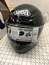 NEW IN BOX ~ Shoei RF-1200 Glossy Black Helmet ~ Sz XL W/Pinlock Ready DOT Pro