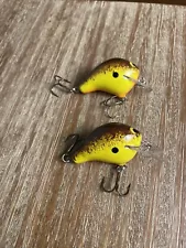 zoom bait company wec e-1 Crankbait Lot Of 2 2012 And 2013 Brown Splatter Back