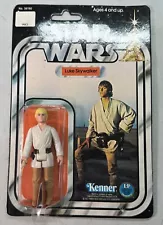 1977 Vtg STAR WARS Kenner 12 Back LUKE SKYWALKER Bubble Attached!