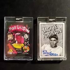 TOPPS 2020 PROJECT JACKIE ROBINSON/BOB GIBSON CARD LOT(2 CARDS)(TC#132)