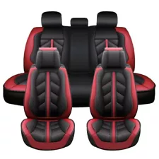 5 Seats For Dodge Car Seat Covers Deluxe Leather Full Set Front Rear Protectors