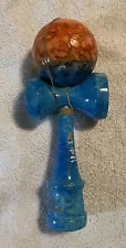 Bahama Kendama Beach Series Kendama - Fortune Beach Full Crackle Blue Over Orag