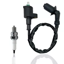 IGNITION COIL W/ SPARK PLUG FOR KAWASAKI KFX50 2007 - 2016 KFX90 2007 - 2016