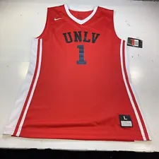 NEW NWT NIKE UNLV REBELS UNIVERSITY LAS VEGAS BASKETBALL JERSEY Mens L