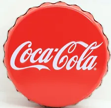 Coca-Cola Coke 4" Tin Round Container Red Soda Pop Memorabilia Storage Ad Promo