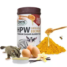 HPW Diet 12 oz. Jar. (Original) - High Protein Healthy Food - For Sugar Gliders