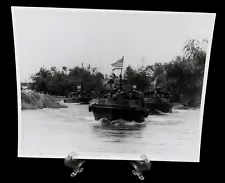 Vtg Vietnam US Navy river patrol boats 8 x 10, PBR's River Div543 Kodak Paper