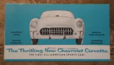 CHEVROLET CORVETTE original 1953 1954 USA Mkt Sales Brochure - NOT a reprint