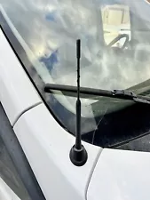 9" Antenna Fuba Mast Black Power Rod Radio AM/FM for Ford Transit 2015-2024 New (For: 2016 Ford Transit-250)