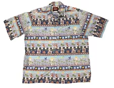 Disney's Mickey Mouse Reyn Spooner Shirt Mickey Surfing Hawaiian John Lasseter L