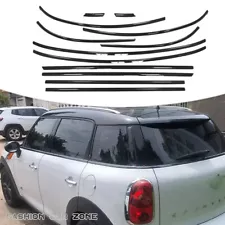 For Mini Cooper Countryman R60 2010-2016 Stainless Car Window Trim Gloss Black