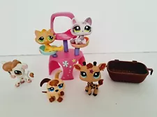 Mixed Lot 5 Littlest Pet Shop LPS Dogs Cat & More Preowned