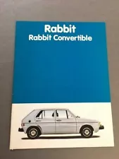 1981 Volkswagen VW Rabbit and Convertible 16-page Car Sales Brochure Catalog