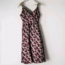 Pussy Cat Dress Women’s Size Large Floral Midi Faux Wrap Sleeveless