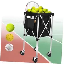 Tennis Cart with Upgraded 4INS Wheels - Hold Up to 240 Tennis Balls - Smooth &