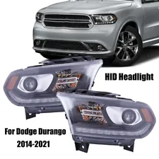 HID Headlight For 2014 2015 2016-2021 Dodge Durango W/LED DRL Lamps Left+Right (For: 2016 Dodge Durango)