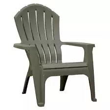 RealComfort Outdoor Resin Stackable Adirondack Chair Gray