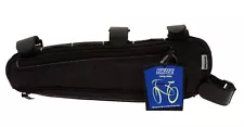 Bikase Long John Frame Bag Bike Top Tube Pack 14" Long 80 cu in. Black NEW