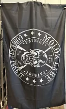 3X5 COME AND TAKE IT MOLON LABE BLACK TACTICAL FLAG BANNER