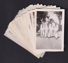 17 Photos Navy Sailors Out for a Day at a Park San Diego? c 1940-1950's