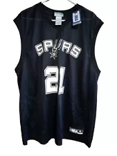 NBA San Antonio Spurs TIM DUNCAN #21 Basketball Jersey Men’s Size XL, NWT