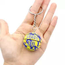 Mini Basketball Steph Curry Keychain - Golden State Warriors