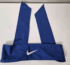 Nike Unisex Men's and Women's Dri-Fit Dry Head Tie Headband Royal Blue NEW