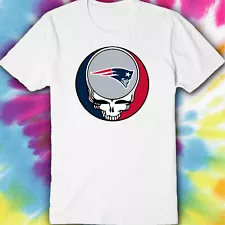 GRATEFUL DEAD NEW ENGLAND PATRIOTS shirt for sale Tom Brady Football SKULL tee