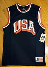 USA BASKETBALL JERSEY MEDIUM NAVY BLUE NEW